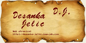 Desanka Jelić vizit kartica